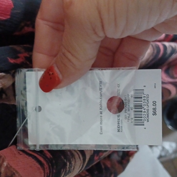 NWT Evri Pink/Brown Fit & Flare Midi Dress 4X - Picture 7 of 9